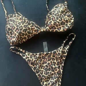Leopard Print Bikini Set